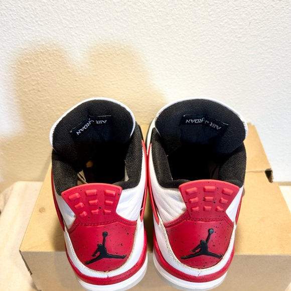Jordan 4 Retro Red Cement size 9 DH6927-161 2023 PRE-OWNED - Picture 4 of 9